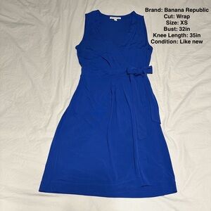 Banana Republic Blue Wrap Dress